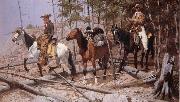 Frederic Remington Prospecting for Cattle Range Spain oil painting artist